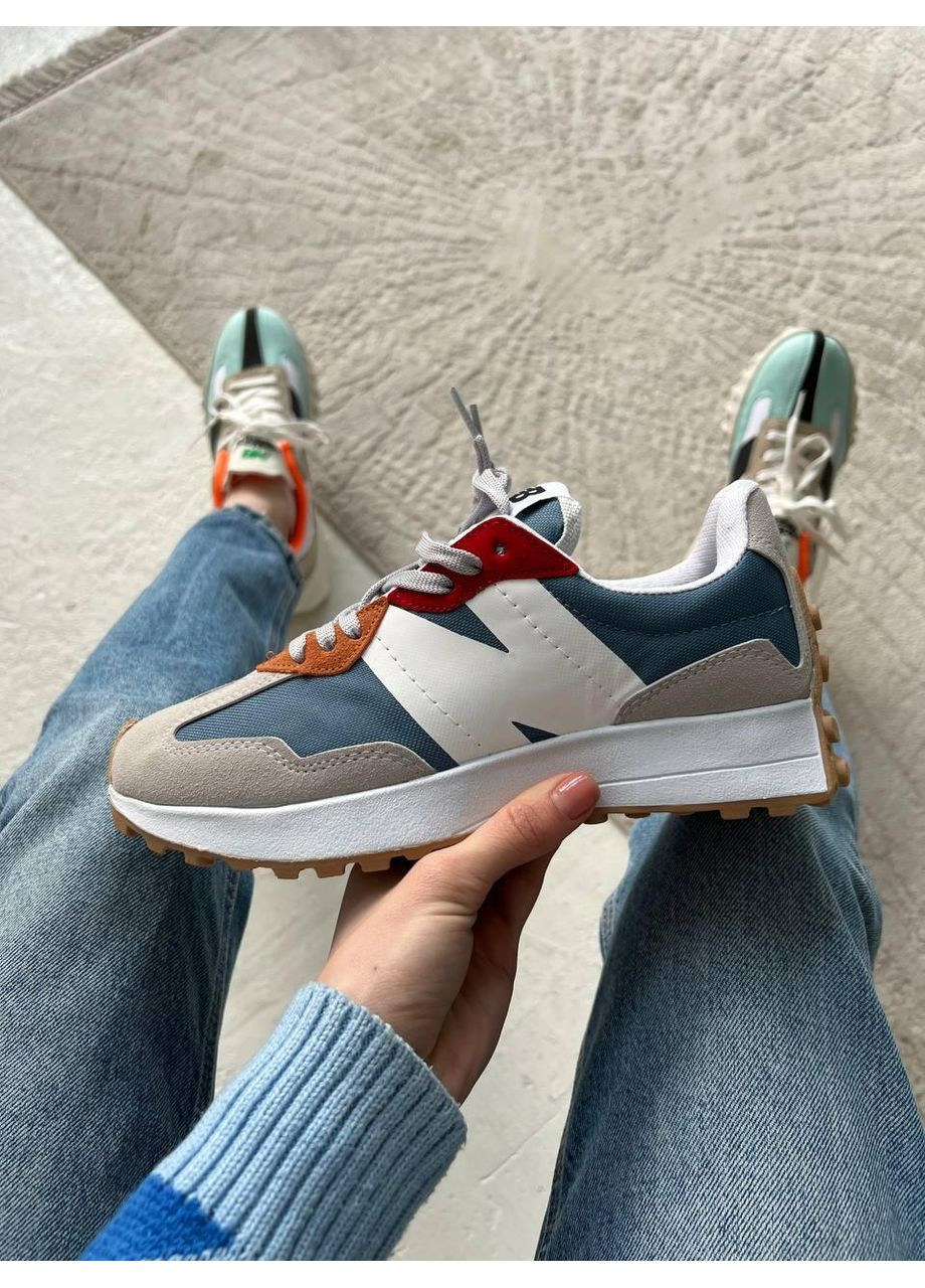 КРОССОВКИ ЖЕНСКИЕ NEW BALANCE 327 MULTICOLOR V2 НЬЮ БЕЛАНС 327 No Brand комбинированные демисезоны (368887662)
