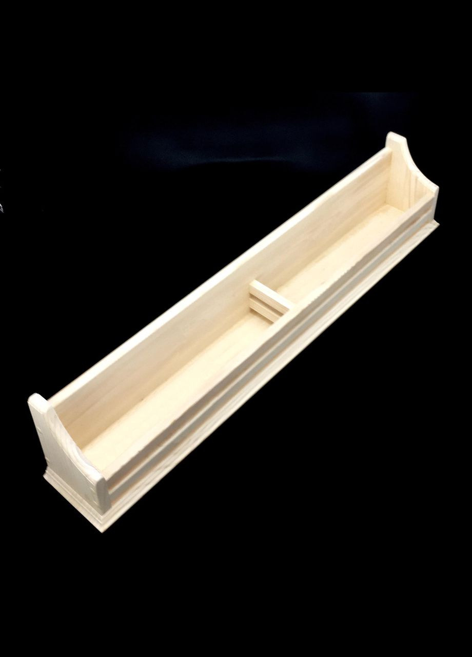 Настінна полиця з дерева Маргарита 15х100 бланже (КПГ-15000201) No Brand (328076814)