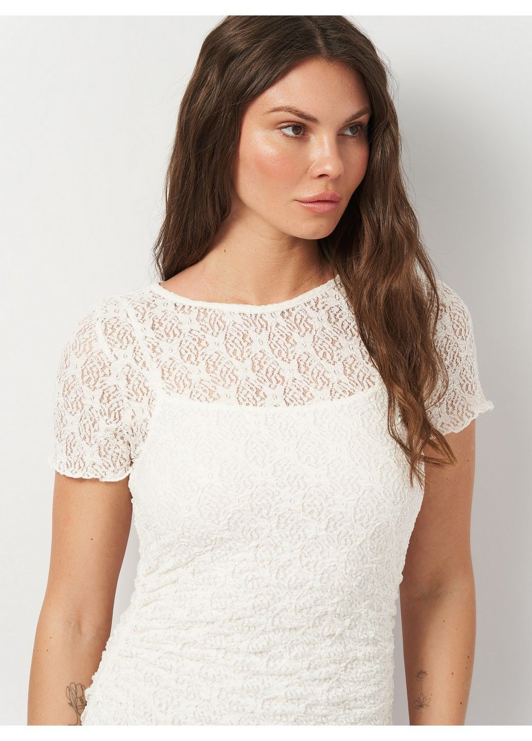 Білий коктейльна сукня H&M однотонна