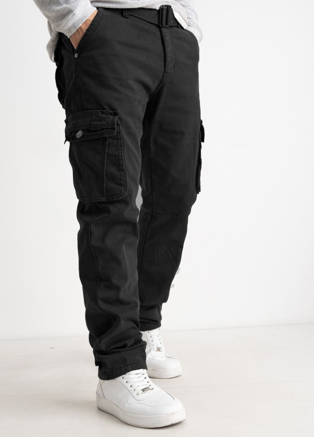 Чоловічі зимові штани Карго з ременем на флісі X hey (365241666)