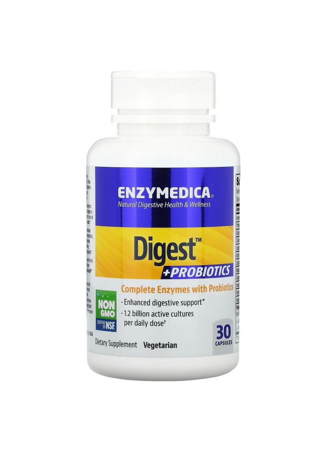 Натуральная добавка Digest + Probiotics, 30 капсул Enzymedica (315873888)