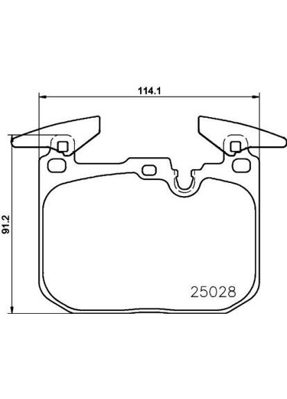 Комплект тормозных колодок из 4 шт. дисков Brembo (362091705)