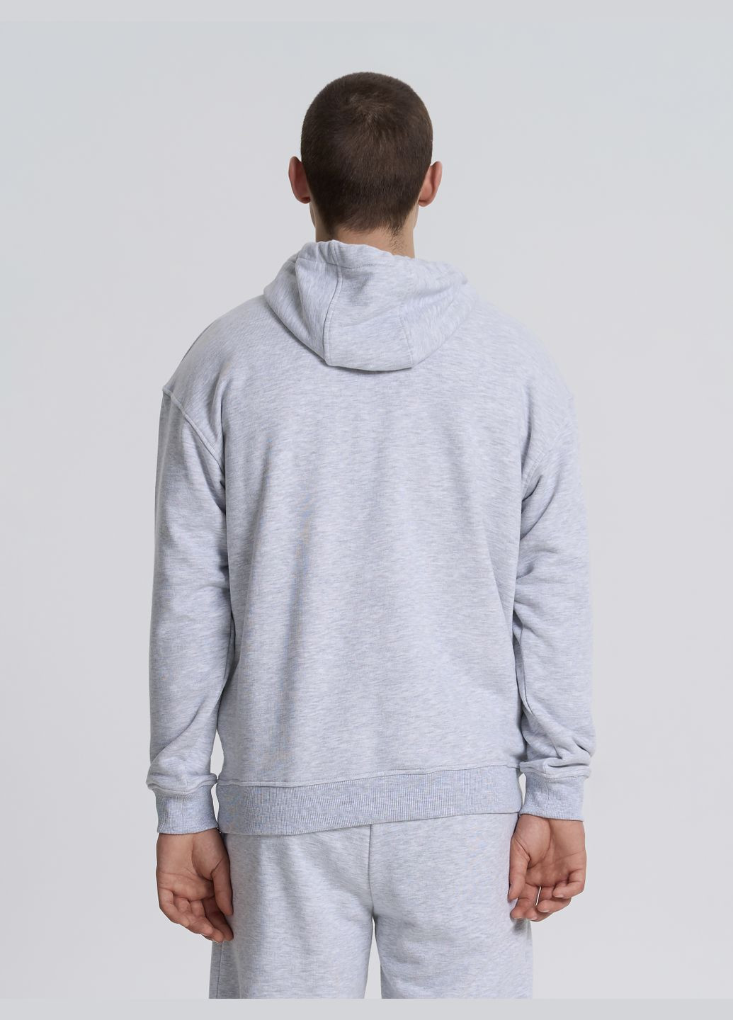 Худи мужской в цвете серый меланж ТМ РОЗА Роза (325695824)