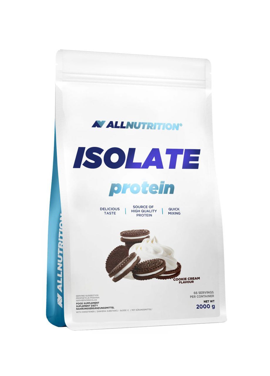 Сывороточный протеин Whey Delicious 700г Cookie с взбитыми сливками для набора мышечной массы белковая добавка Allnutrition (368988547)