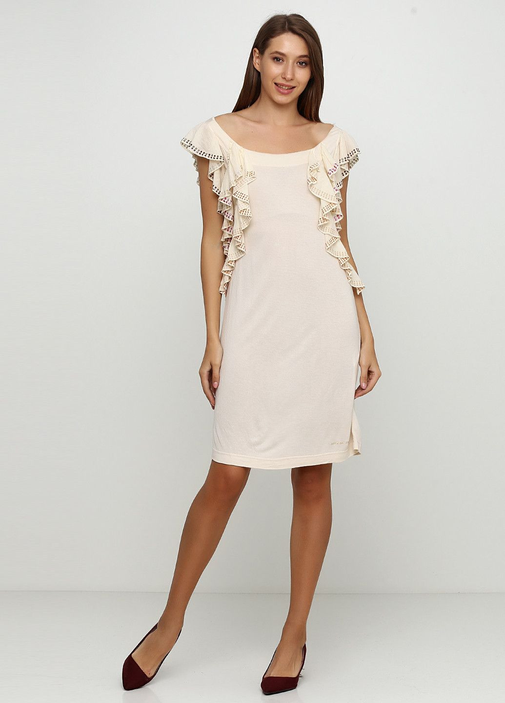 Світло-бежева повсякденний сукня світло-бежевий Miss Sixty