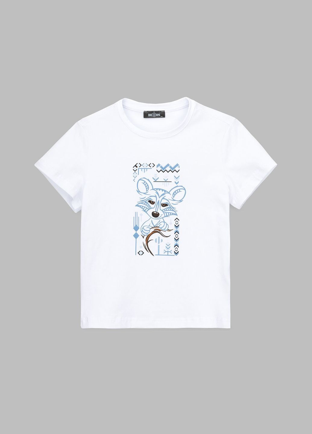 Белая летняя футболка патриотическая детская s-p-kb02302-fl 116 см белый (2000990627209s) shop (2000990627209) Demos