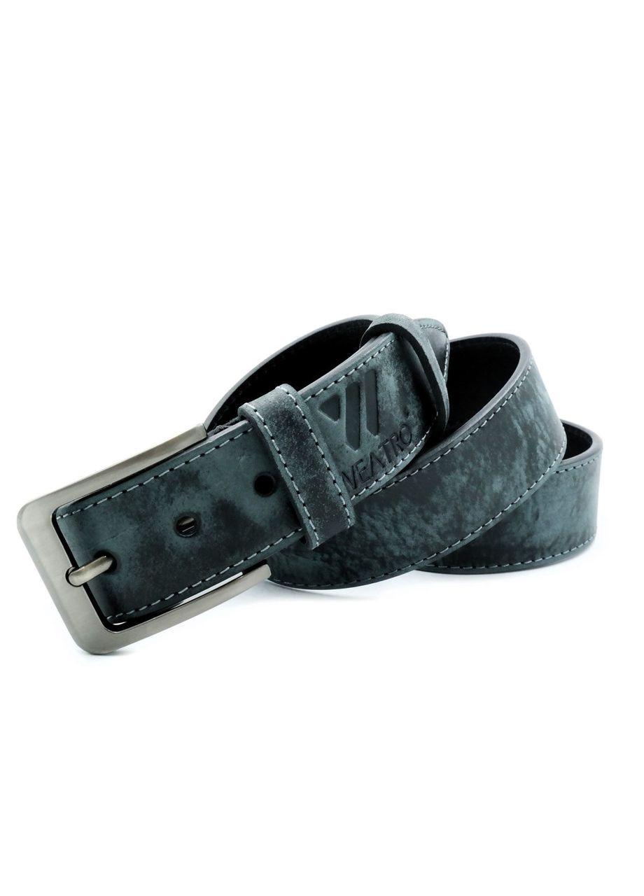 Чоловічий шкіряний ремінь Серий 3,8 см пояс для чоловіків класичний стиль ProDobro (364672007)