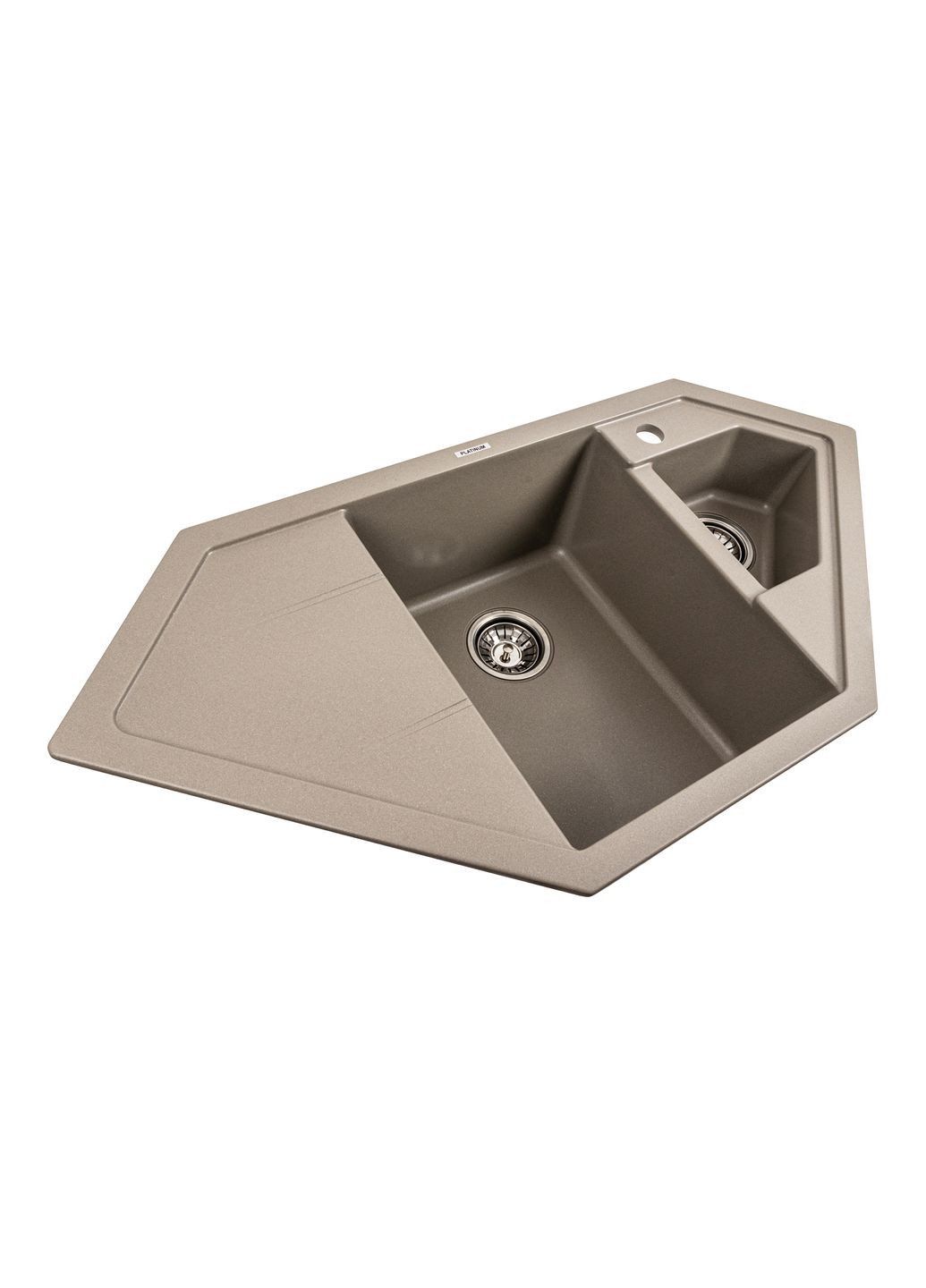 Гранітна мийка для кухні 9950 PANDORA матовий титан Platinum (277697057)