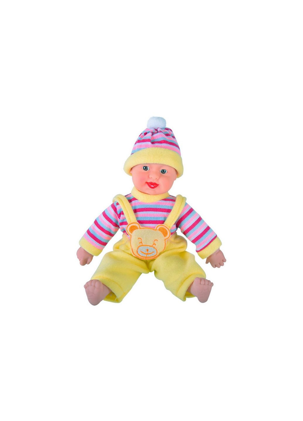 Детская игрушка Пупс-хохотун X1008-2 музыкальный Желтый Bambi (283324772)