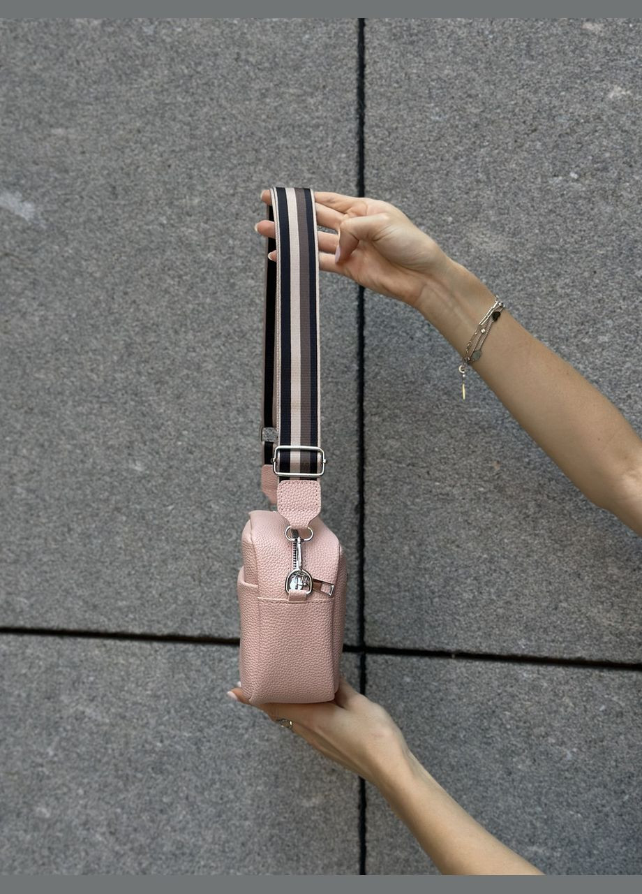 Женская сумка 9307 кросс-боди через плечо розовая No Brand (303323076)