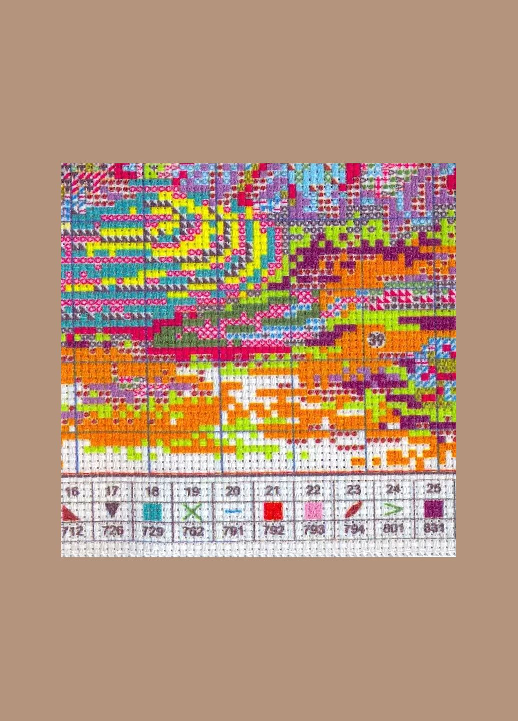 Набор для вышивания по нанесённой на канву схеме "Flowers and straw hats". AIDA 14CT printed, 36*19 см Joy Sunday (313614363)