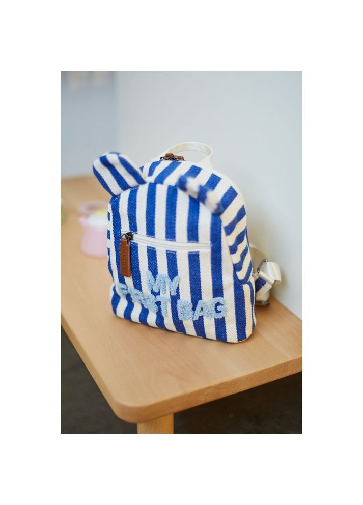 Детский рюкзак My first bag stripes electric blue, арт. CWKIDBSTBL Childhome (369165330)