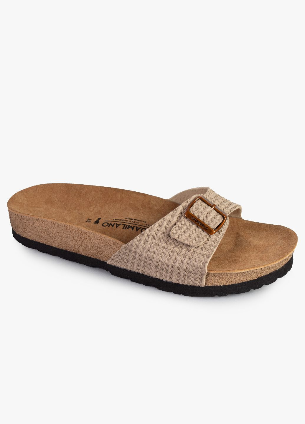 Бежевые шлепанцы и сабо женские бренда 8301755_(1) Grunwald