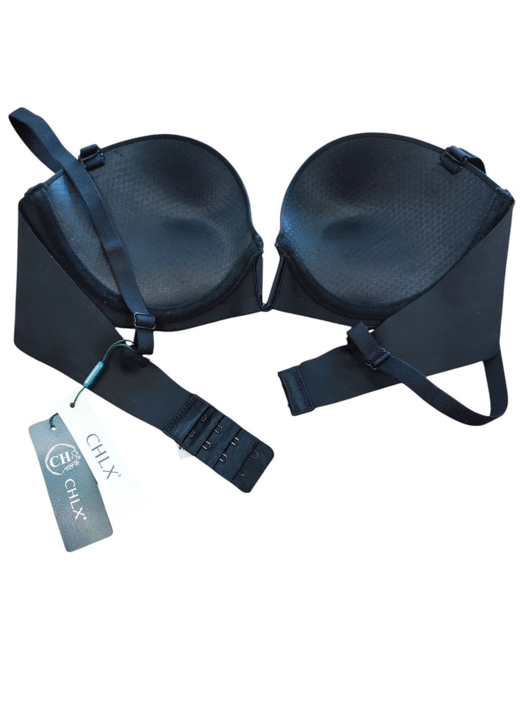 Чорний планж бюстгальтер CHLX з кісточками