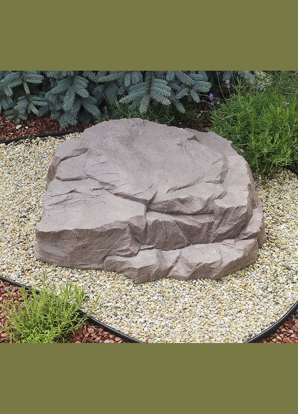 Ландшафтний Валун (камінь) червоний граніт 87х86х28 см (ССПГ000101 ) Гранд Презент (285720640)