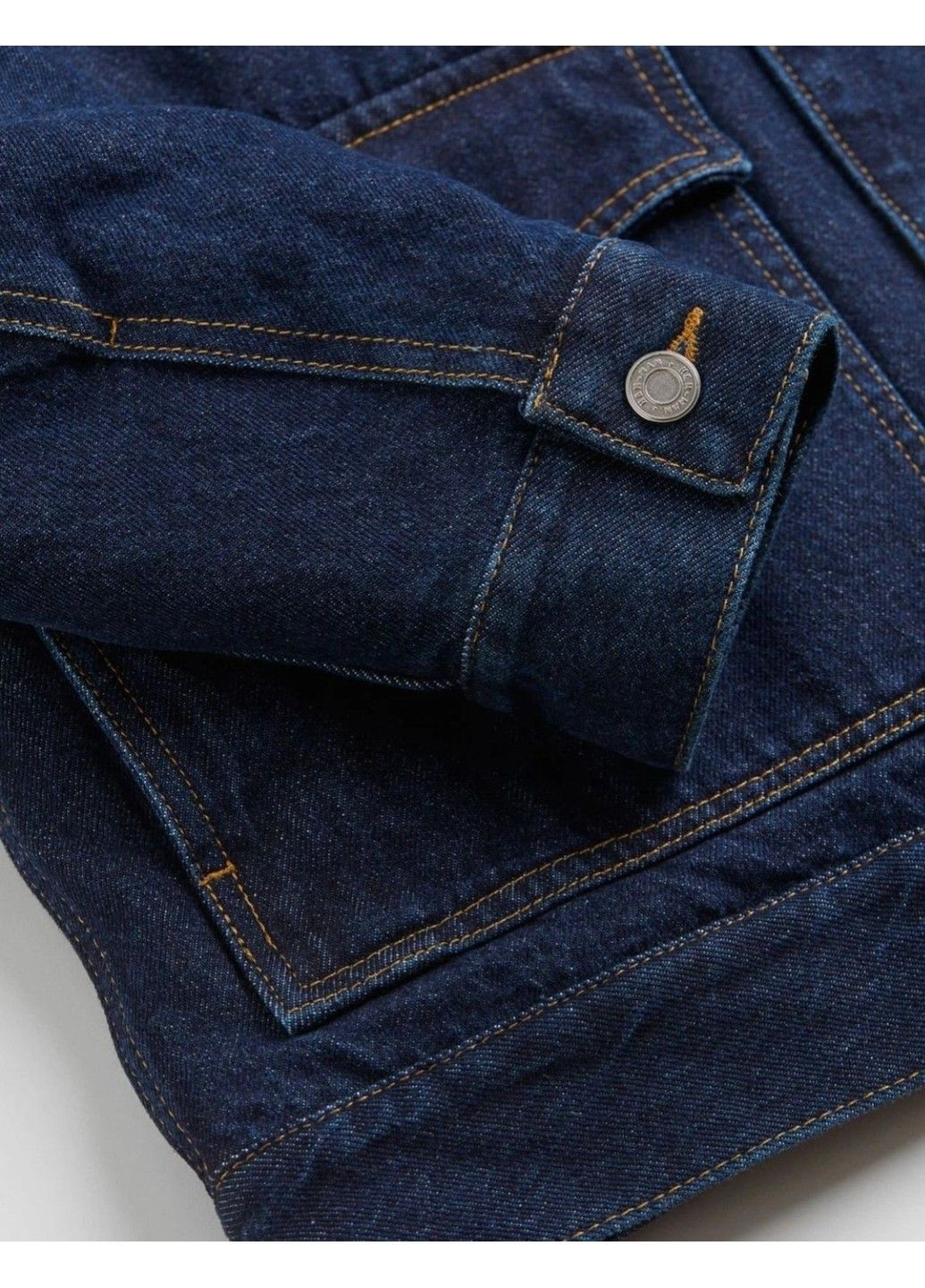 Темно-синяя демисезонная мужская джинсовая куртка н&м (57760) s темно-синяя H&M