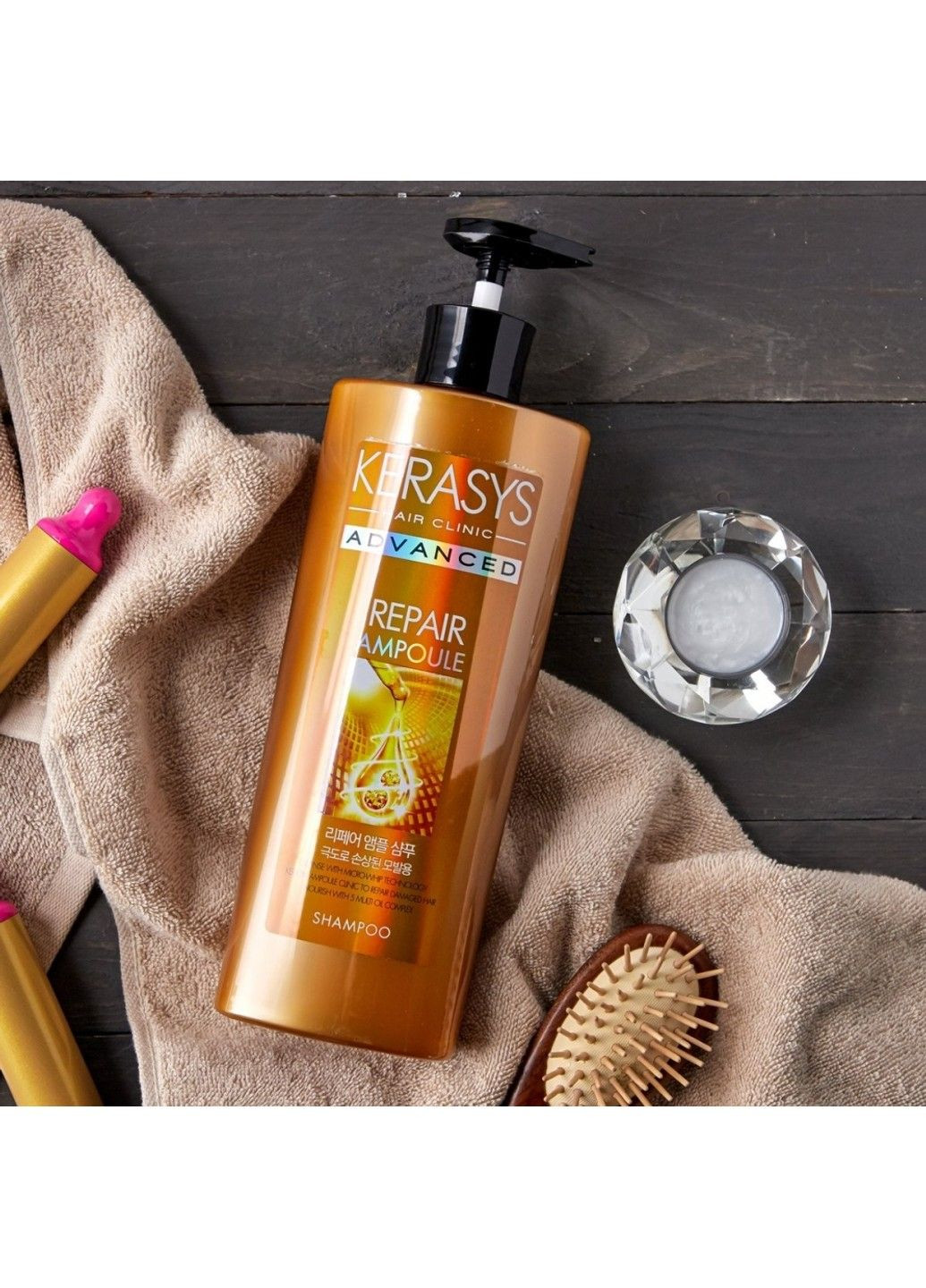 Восстанавливающий шампунь для сильно поврежденных волос Advanced Repair Ampoule Shampoo 600ml KeraSys (298053893)