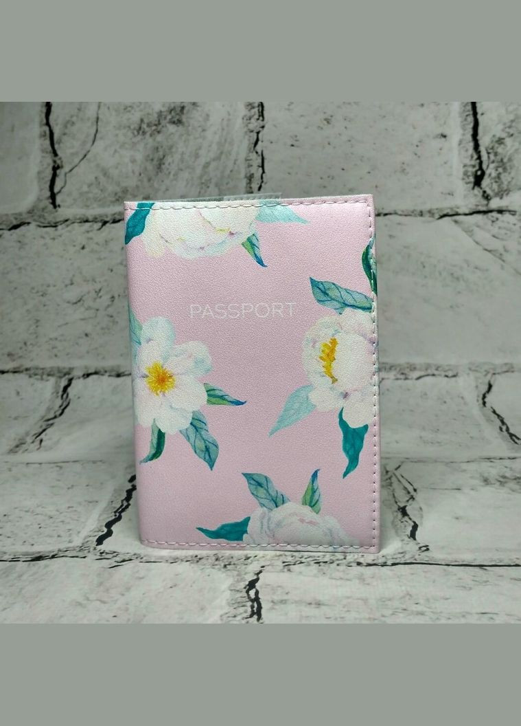 Обкладинка для паспорта жіноча Квіти екошкіра PASSPORTY (324770898)