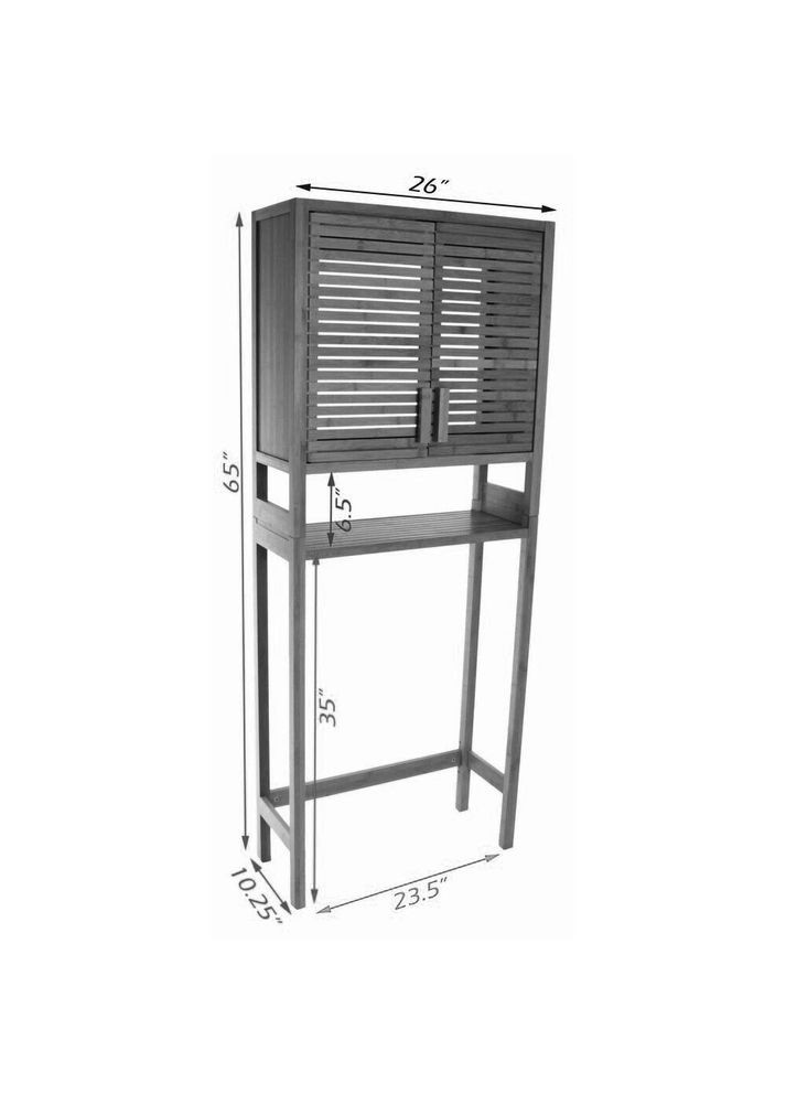 Стелаж над унітазом з дерева Гадара моріон (СУТ-001711) No Brand (328293728)