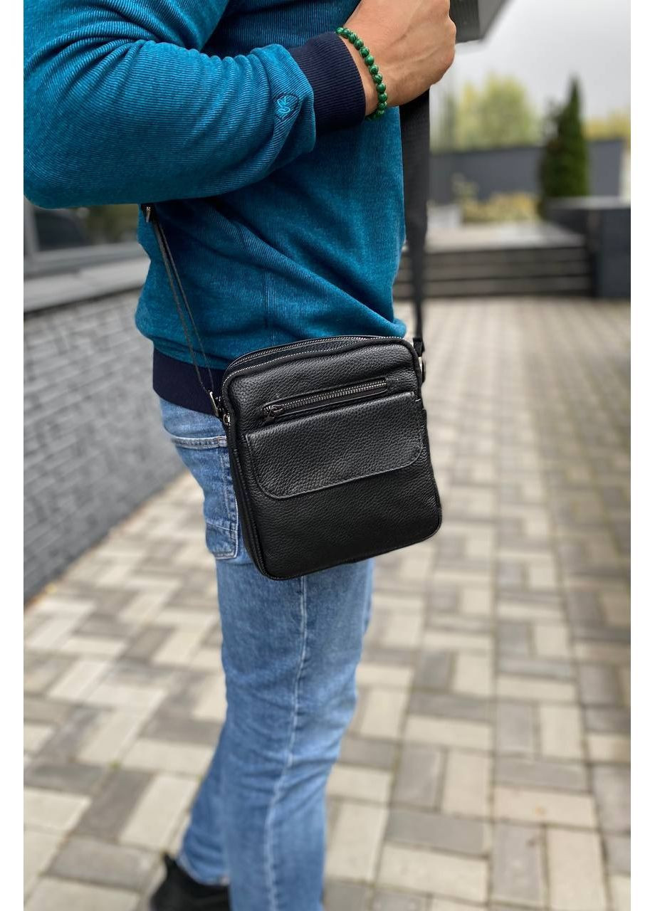 Шкіряна чоловіча сумка через плече City leather No Brand (366289511)