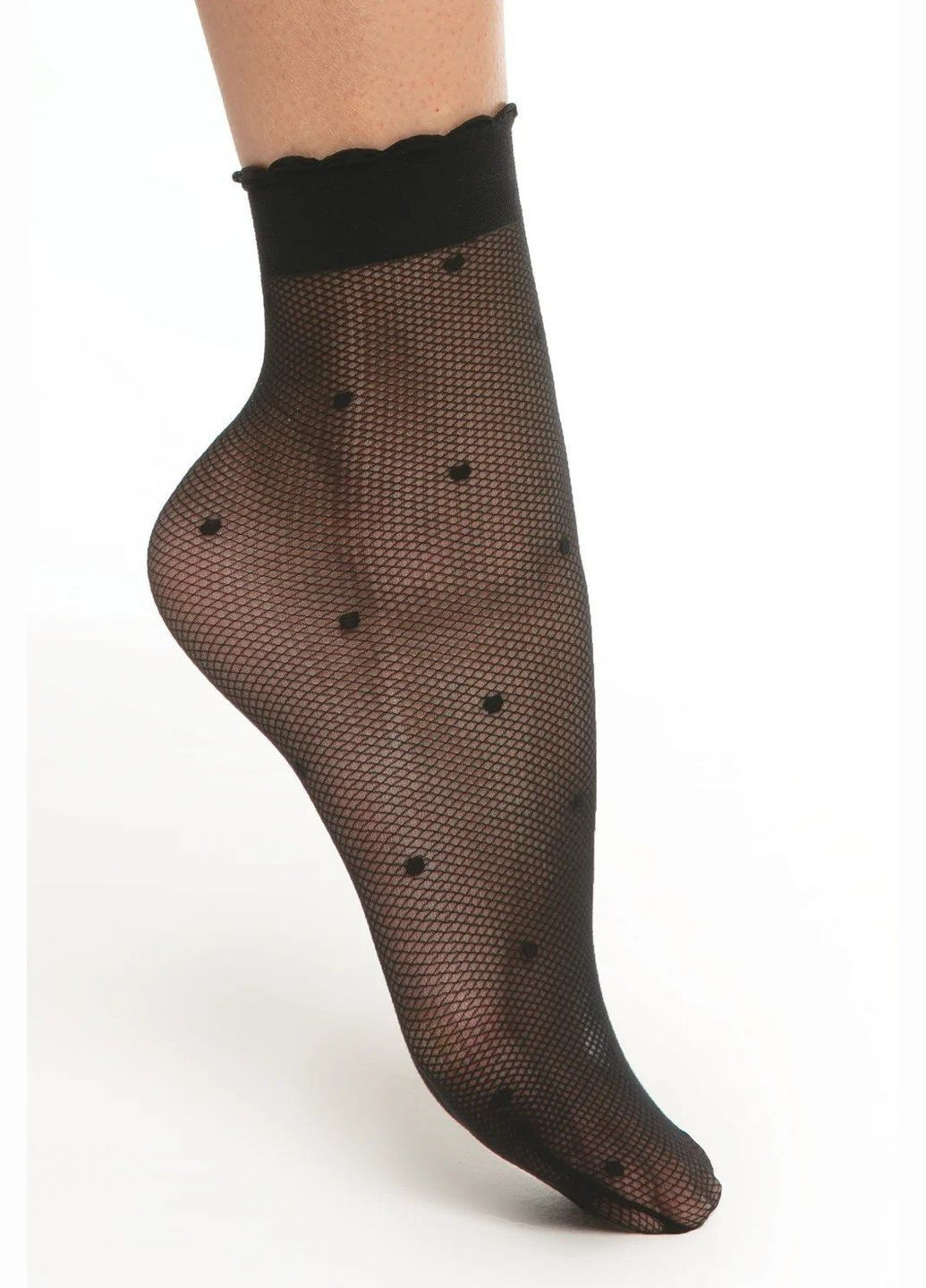 Чорні жіночі шкарпетки Gatta горошок (301927617)