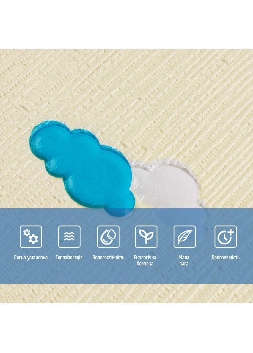 Панель стінова 3D 700х700х4мм Зірки та місяці на бежевому фоні SW-00001971 Sticker Wall (362115525)