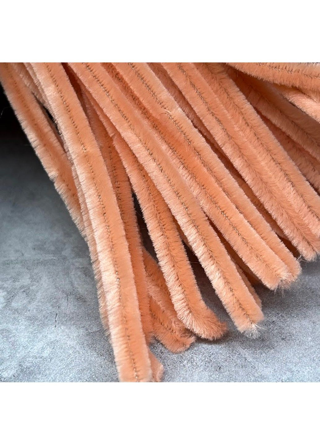 Синельная проволока (Пушистая проволока), длина 30 см, цвет- коралловый, арт 017733, 10 шт. No Brand (317268337)