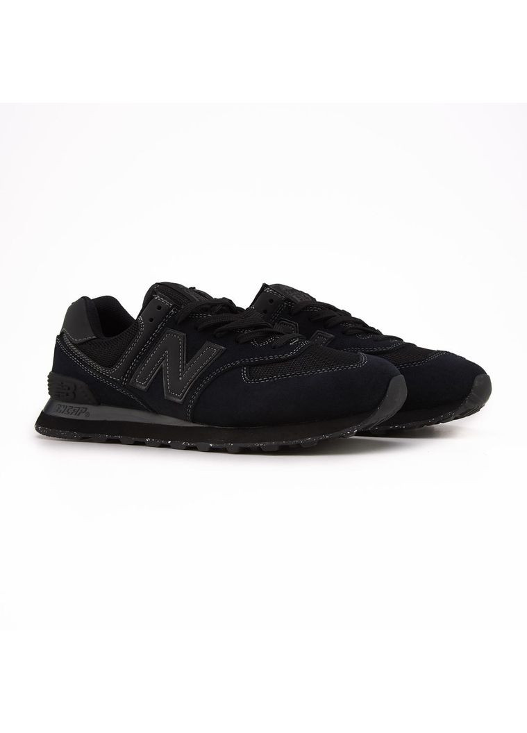 КРОССОВКИ ЖЕНСКИЕ NEW BALANCE 574 V2 FULL BLACK НЬЮ БЕЛАНС 574 No Brand чёрные демисезоны (368888113)