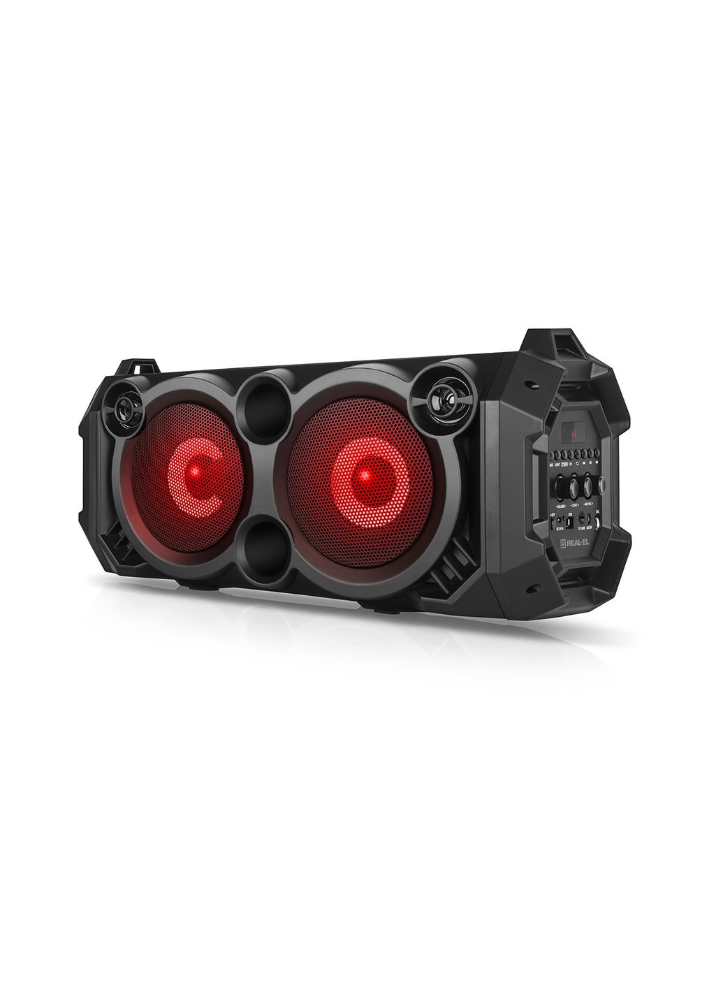 Колонка X-751 Black (36Вт,Bluetooth,USB,microSD,AUX,4000mA*) Real-El (333824488)