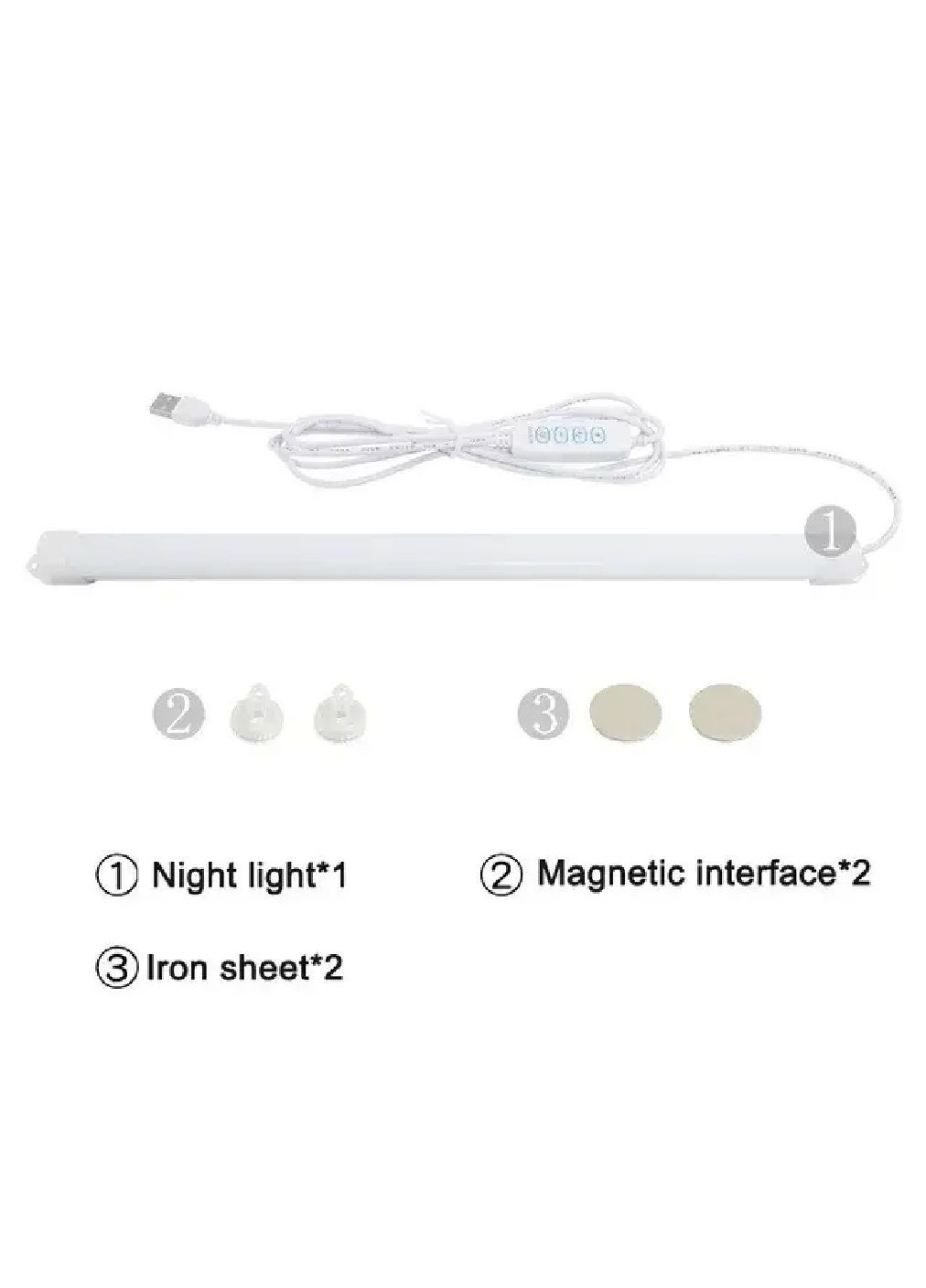 Светильник лампа ночник освещение светодиодное для кухни шкафов полок с регулировкой яркости 37.7х2х1.7 см (477663-Prob) Unbranded (298890429)