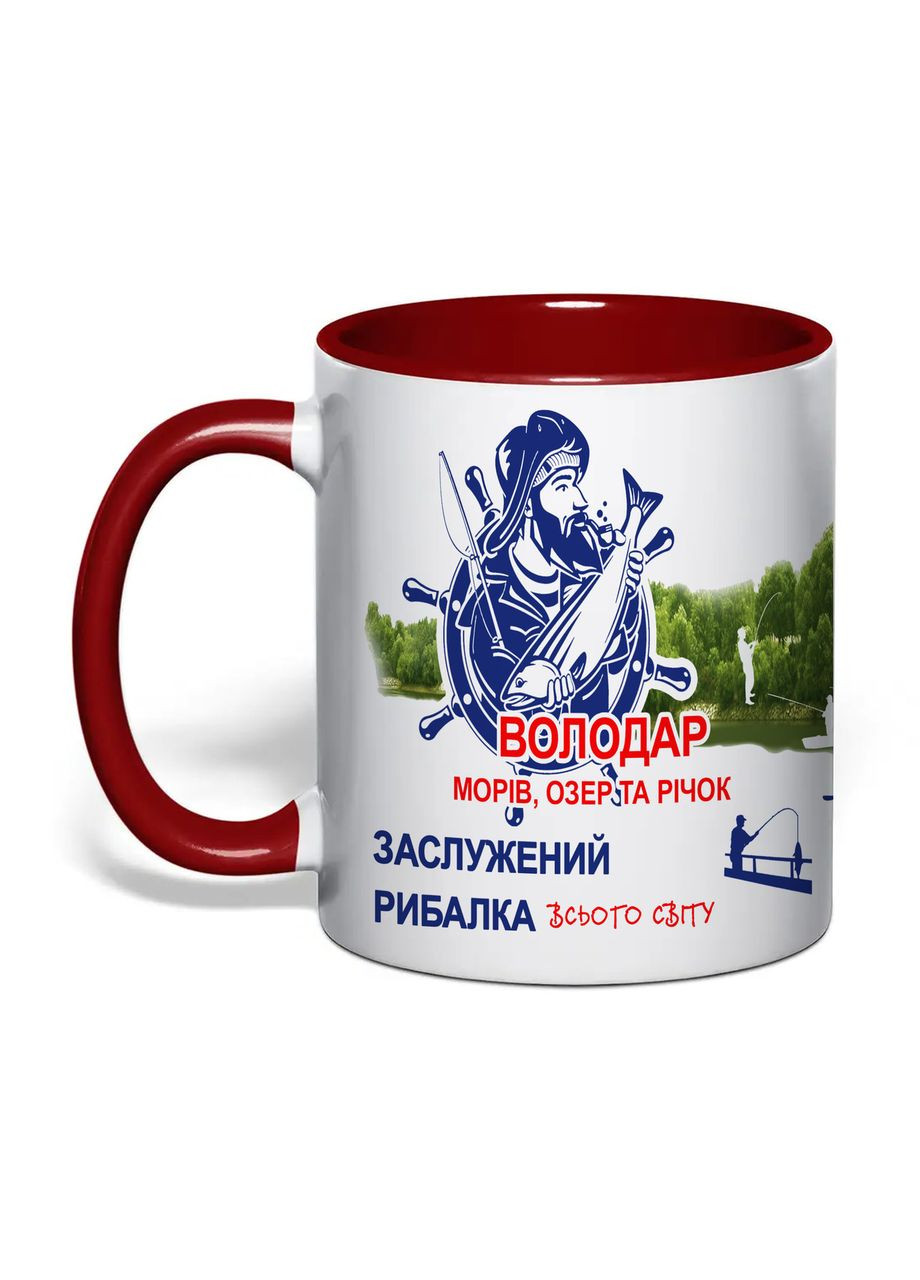 Чашка с печатью "Заслуженный рыбак" 330 мл ( ) (33268) No Brand (365814439)