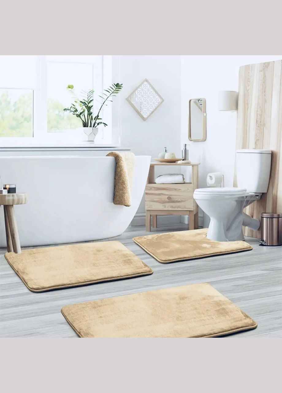 Набор ковриков в ванную и туалет No Brand smooth (279783430)