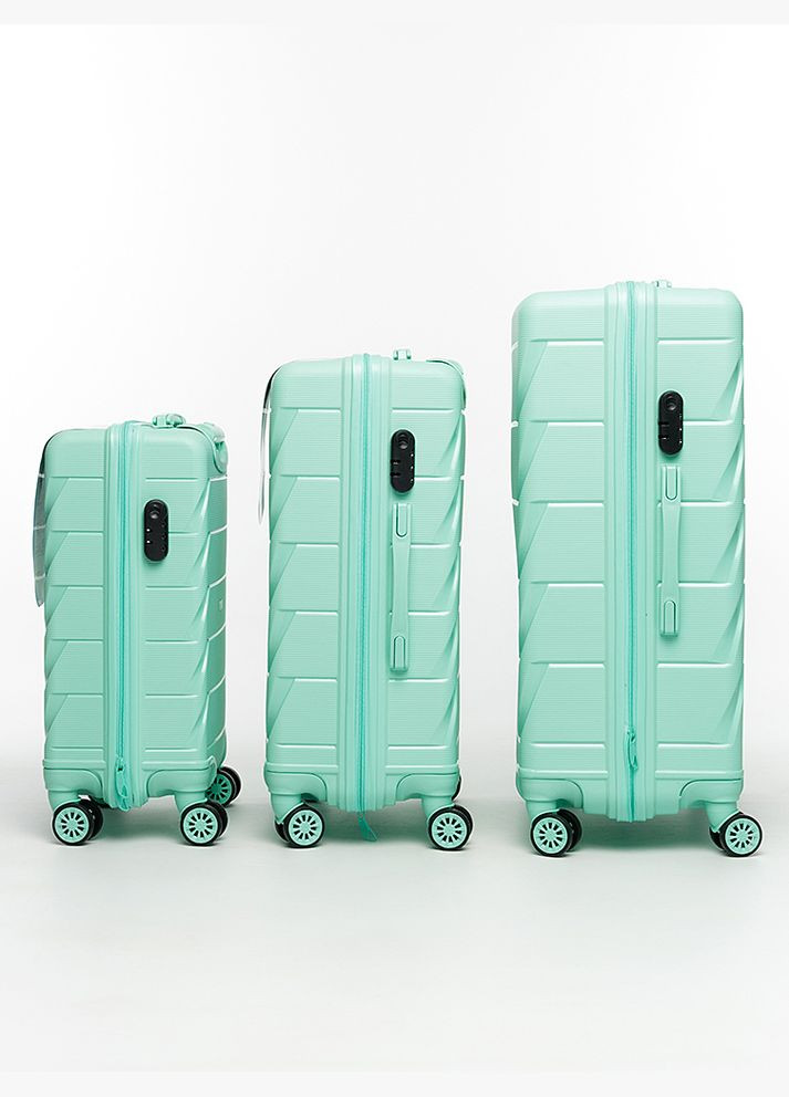 Женский чемодан цвет мятный ЦБ-00230019 Yuki (289457482)