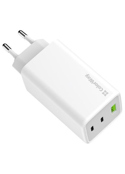 Зарядное устройство C101B GaN Mini 100W PD PPS 2xUSB-C+USB-A white (CW-CHS061PD-WT) Colorway C101B GaN Mini 100W PD PPS 2xUSB-C + USB-A white (369879822)