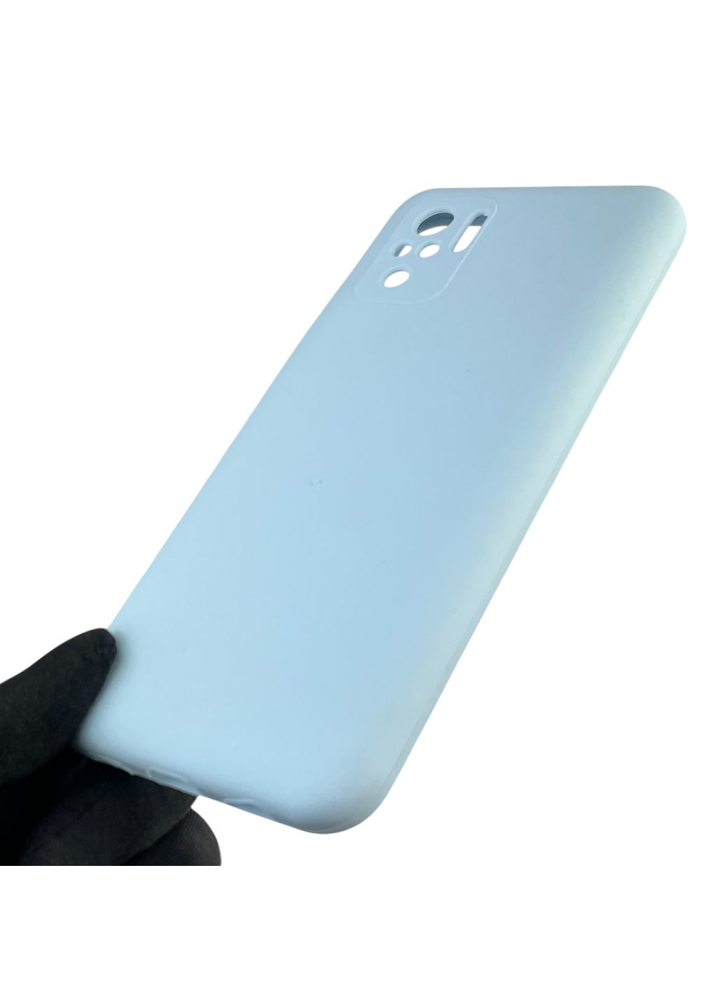 Чехол для POCO M5s силиконовый с микрофиброй нескользящий на сяоми поко м5с голубой Xiaomi (366390522)