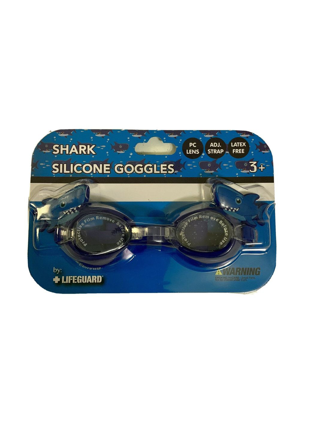Детские силиконовые очки для плавания Shark от 3 лет Lifeguard (292132776)