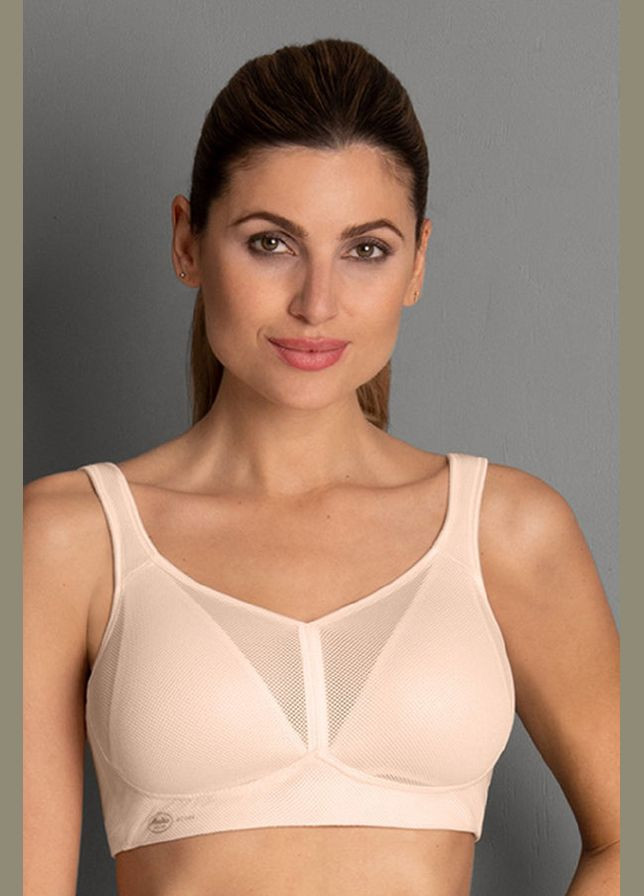 Рожевий топ бюстгальтер спортивний (рів.3) Anita без кісточок бавовна, поліамід, поліестер, еластан