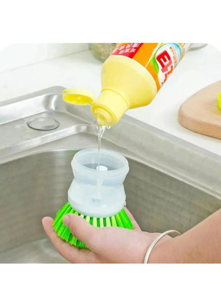 Щітка для миття посуду з дозатором для мийного засобу Helper No Brand (354226819)