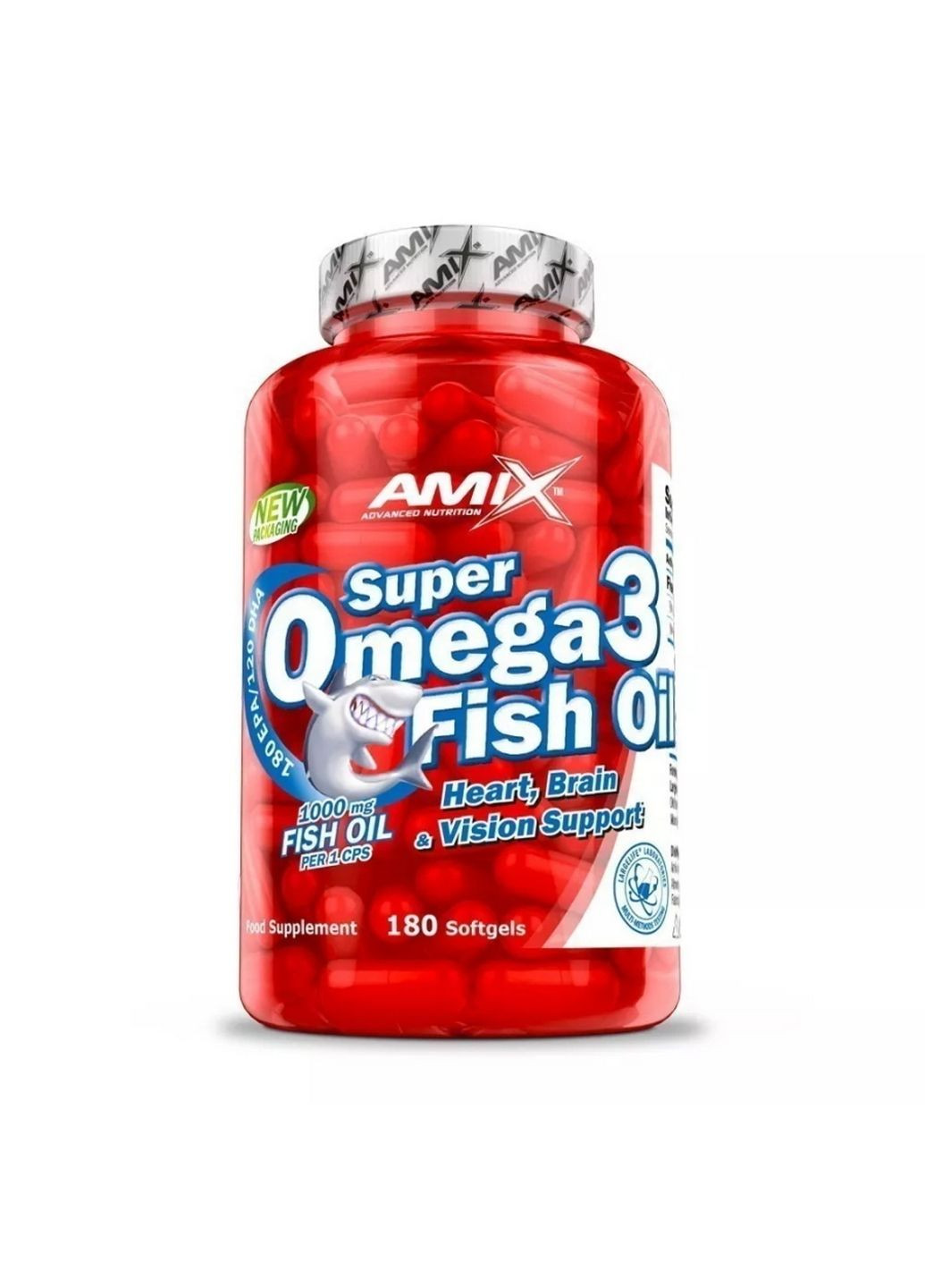 Жирні кислоти Super Omega 3 Fish Oil, 180 капсул Amix Nutrition (293338759)