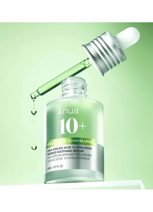 Сыворотка с азелаиновой кислотой Azelaic Acid 10 Hyaluron Redness Soothing Serum 30 ml Anua (346493261)
