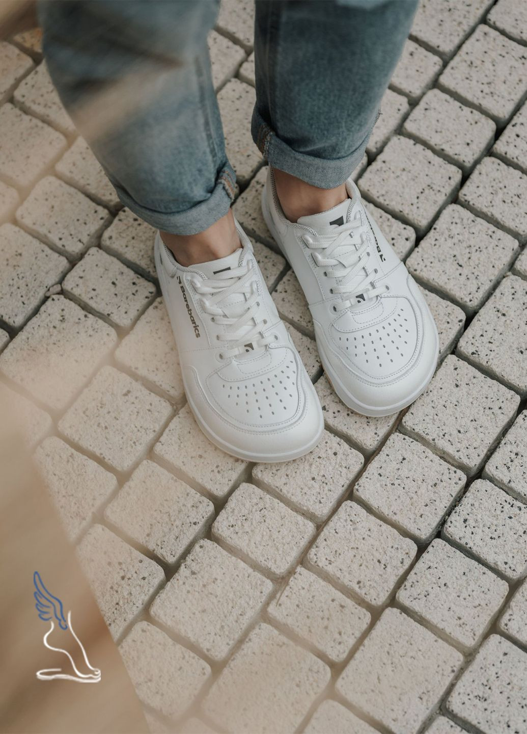 Білі всесезонні барефут взуття кросівки barefoot barebarics wave No Brand