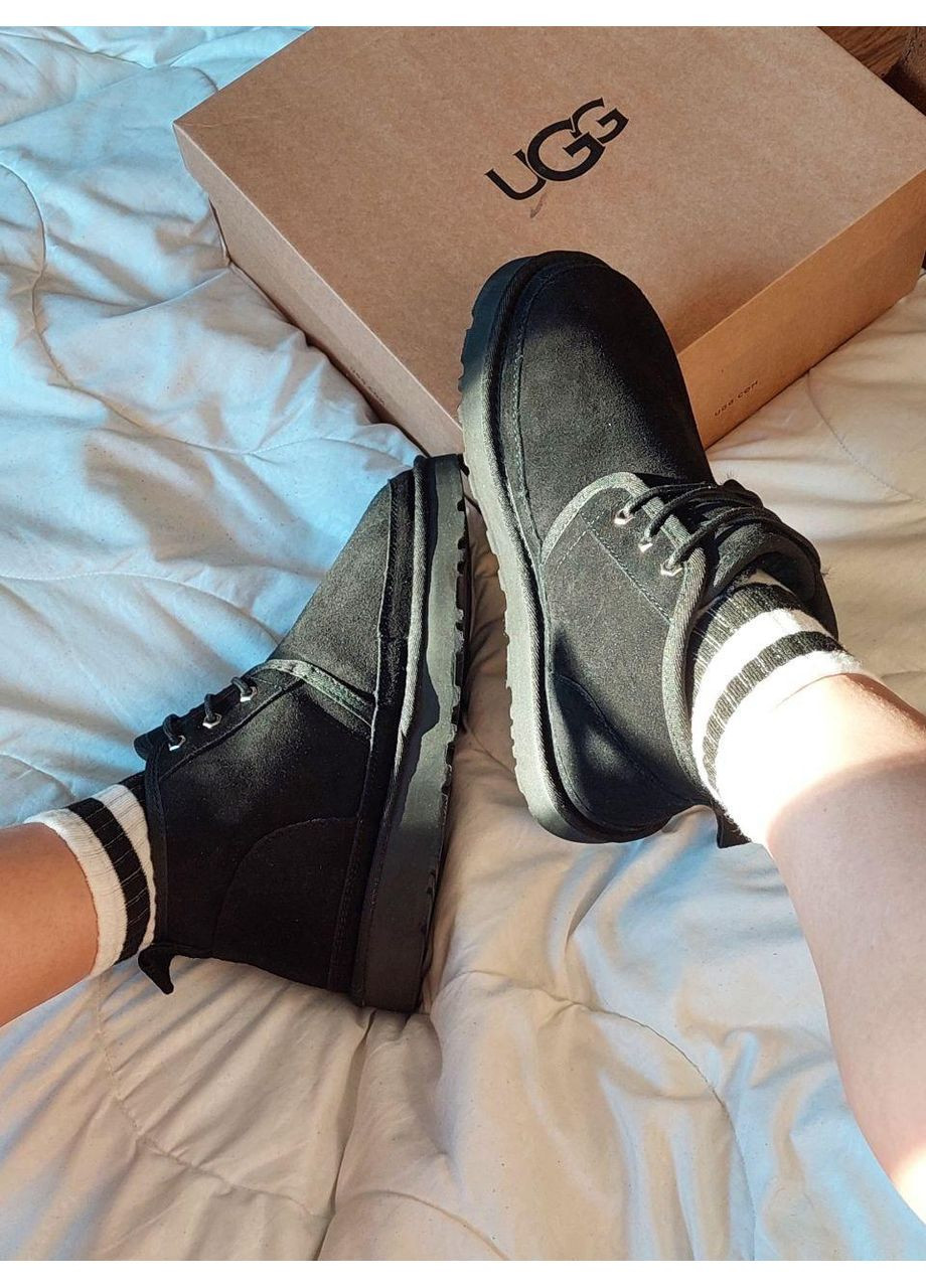 Уги Женские UGG Neumel Black (Замша) (366320894)