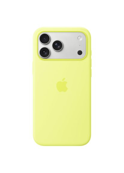 Чехол для мобильного телефона iPhone 17 Pro Max Silicone with MagSafe - Neon Yellow Model A3560 (MGFM4ZM/A) Apple iPhone 17 Pro Max Silicone with MagSafe - Neon Yel (366105271)