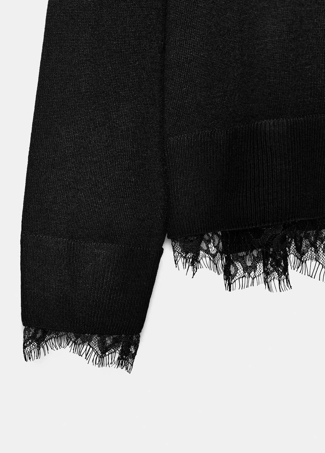 Черный летний свитер Zara