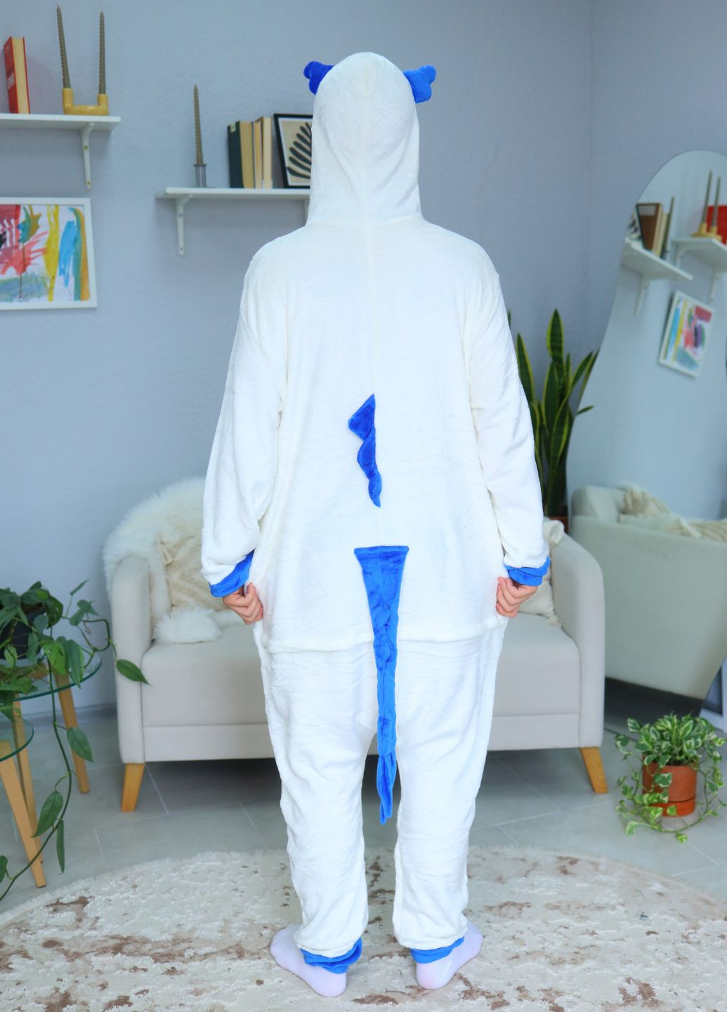 Кигуруми мужское дракон Ао Бин с хвостом и шипами на молнии (1116/1) My Kigu (360606119)