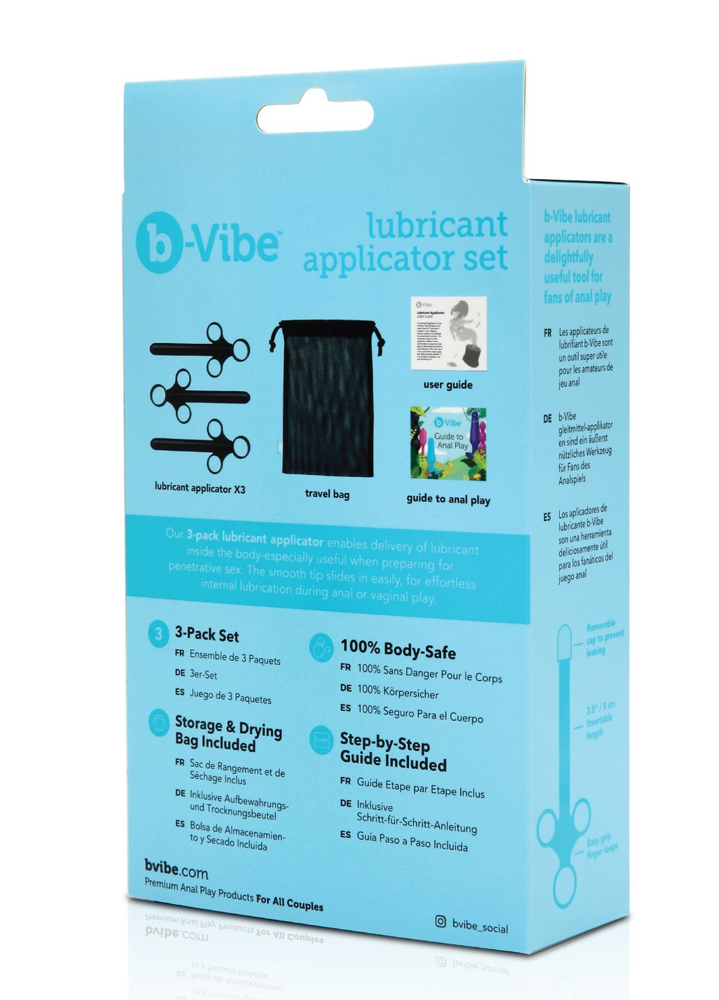 Набор аппликаторов для смазки, черные, 3 шт. CherryLove B-Vibe (293819455)