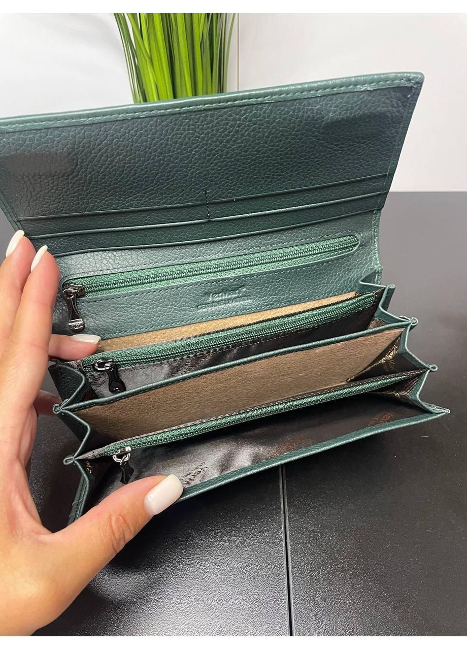 Жіночий гаманець класичний стандартного розміру зелений Vermari (369723604)