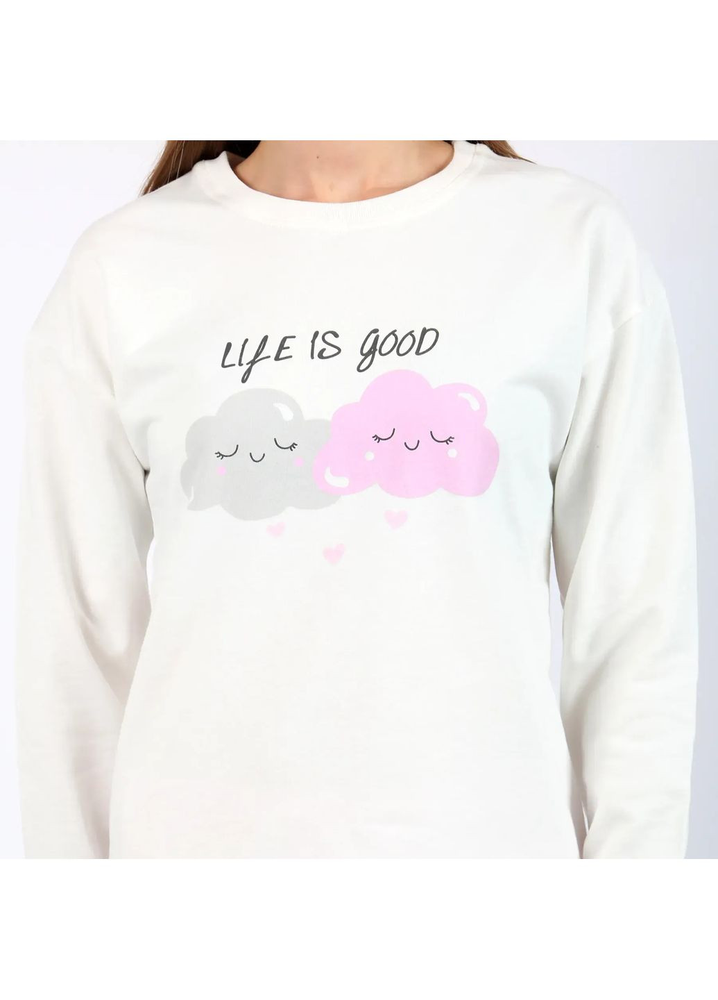 Молочная всесезон пижама Flamingo