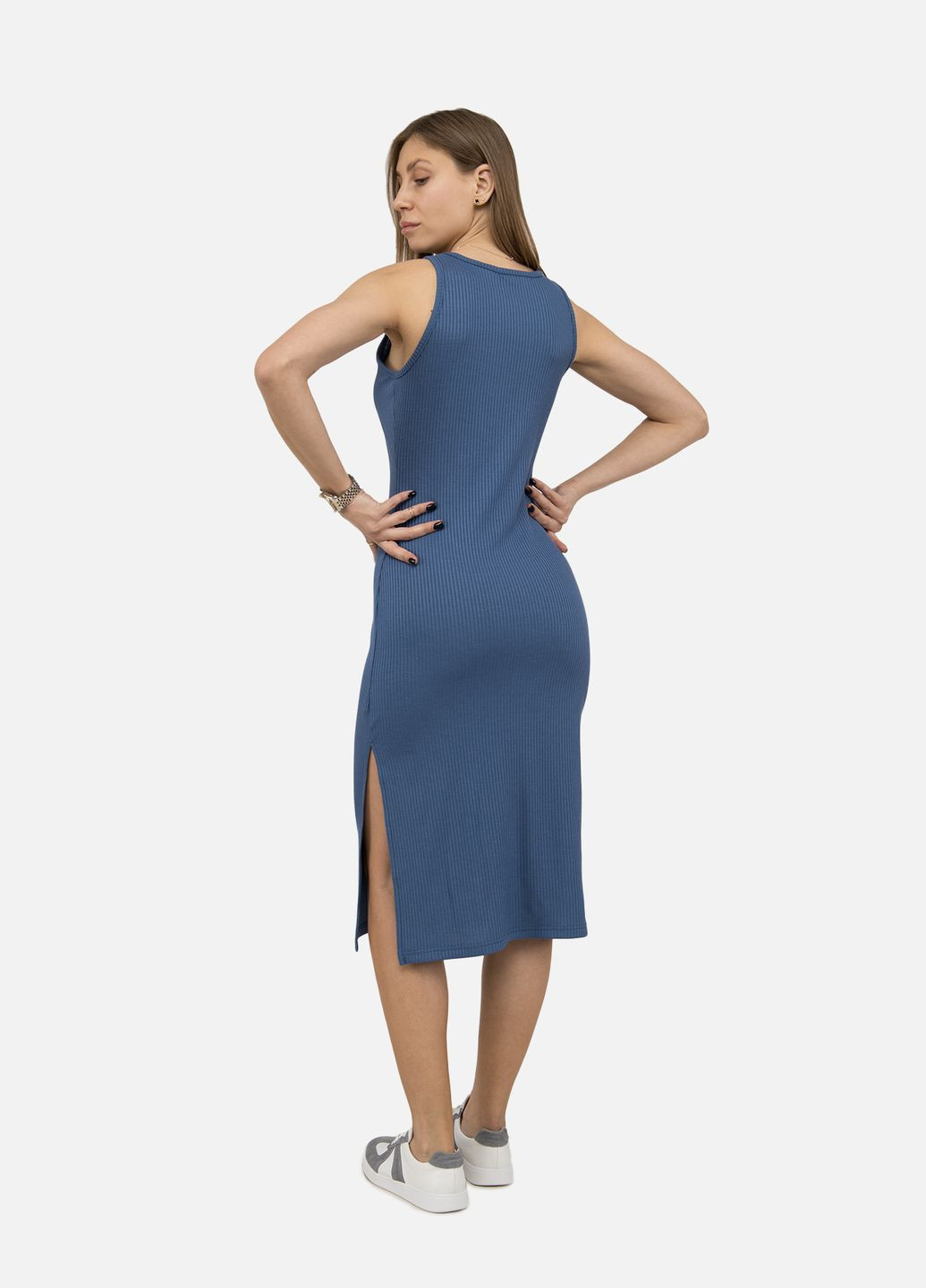 Індиго жіноча сукня колір індіго cb-00250377 Yuki