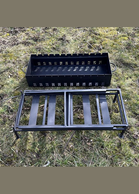 Мангал сварной "Патриот" 4 мм + 8 шампуров Boro (346534954)